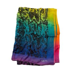 Kurt Geiger London Rainbow Snake Print Oblong
Scarf NWT